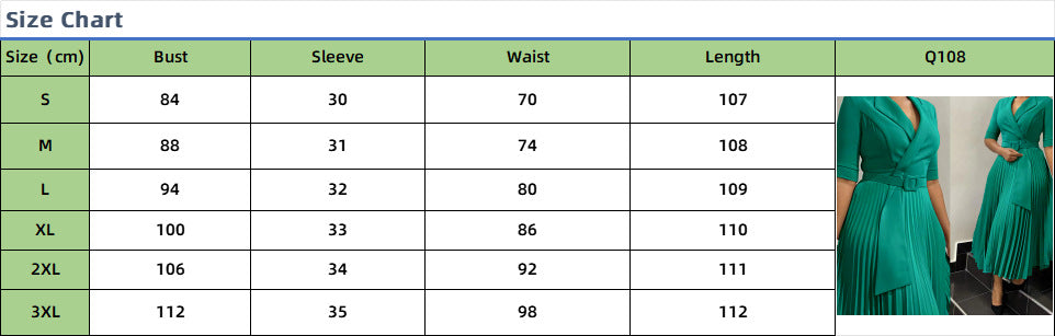 African Women Turndown Collar Lace-Up Pleated Dress 15