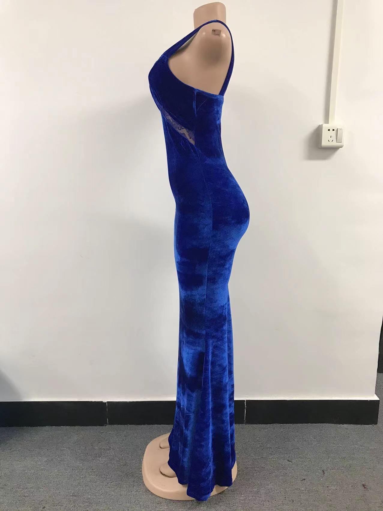 Women Elegant Lace Straps Party Evening Dresss 8