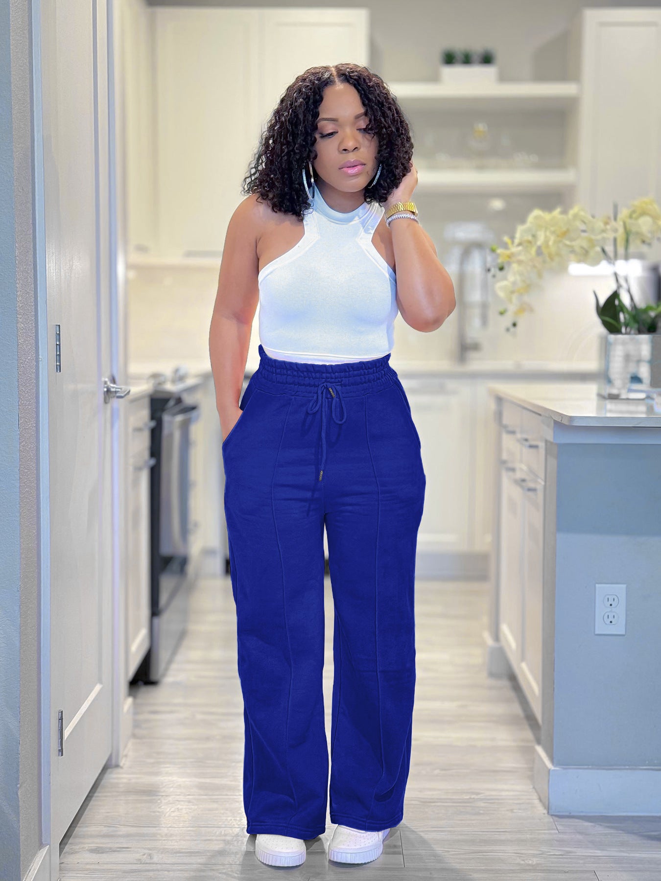 Women Casual Drawstring Sports Sweatpants 9