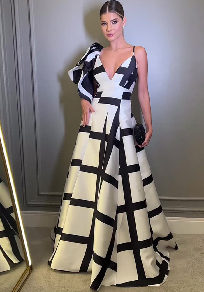 Women Fall Print Sexy Dress