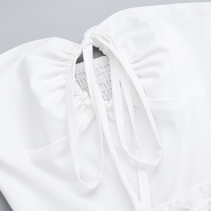 Summer Strapless Halter Neck A-line Dress 23