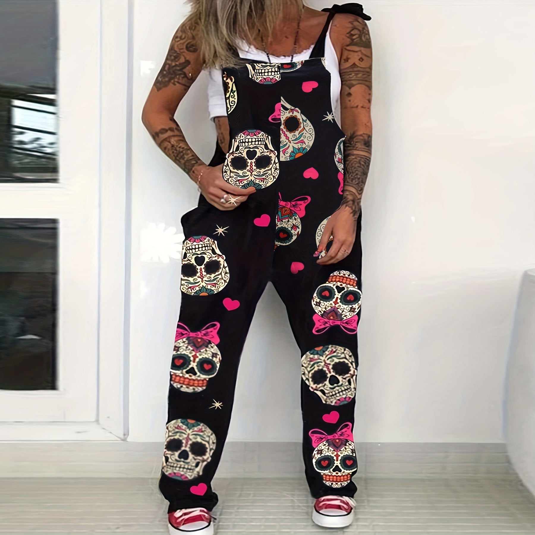 Women's Jumpsuit Print Plus Size Overalls Jumpsuit 9