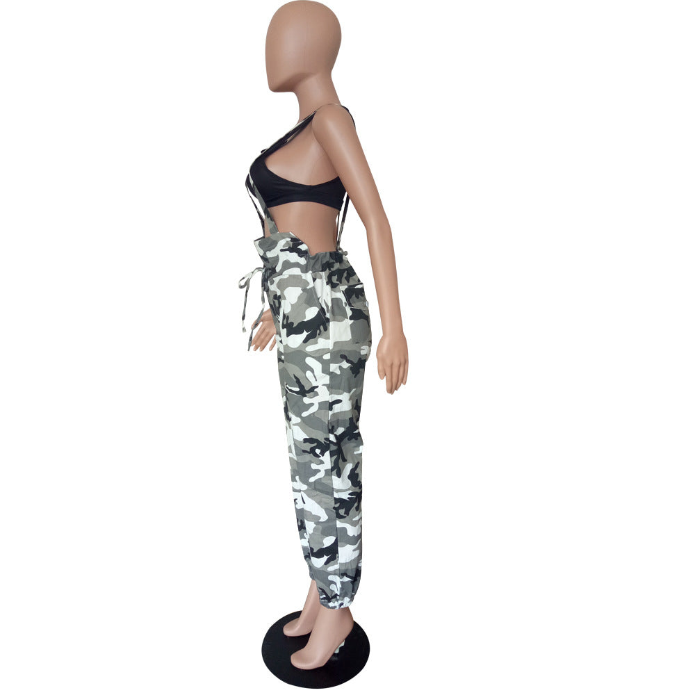 Women's Camouflage Overalls Pants 13