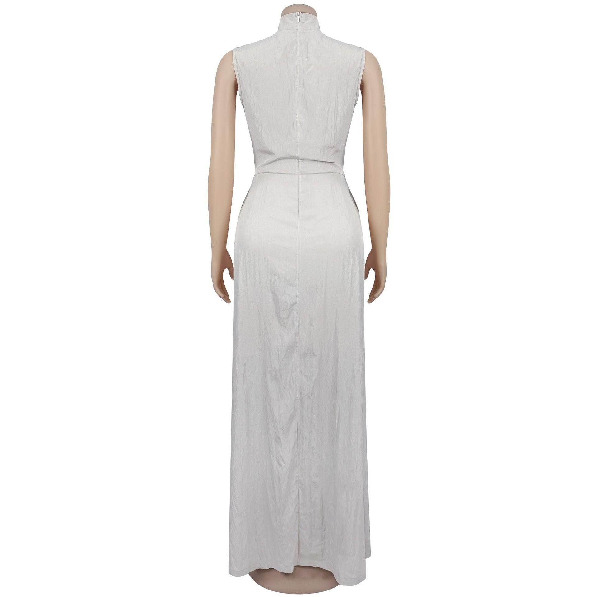 Women sexy solid lace-up sleeveless top and Pant Two Piece Set 12