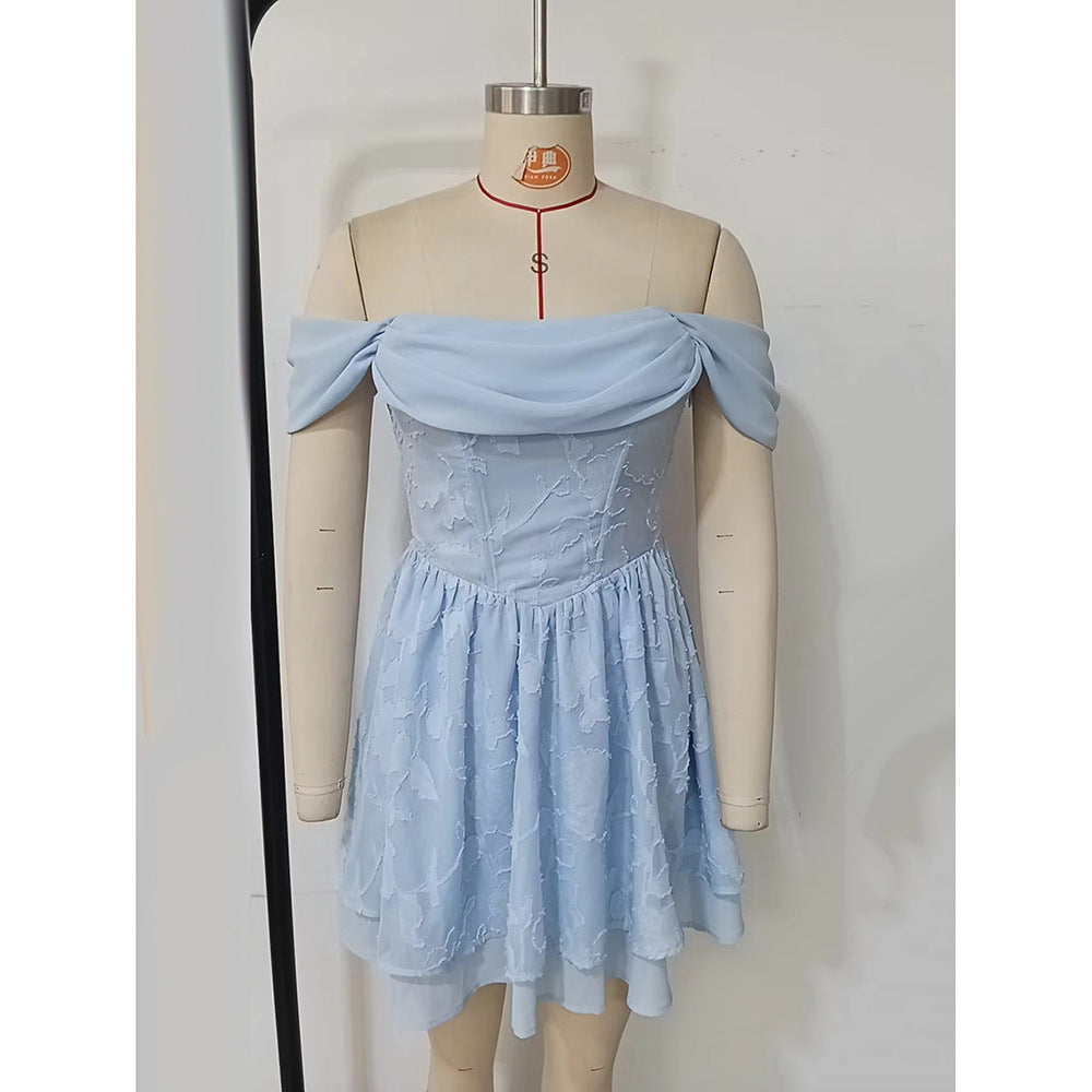 Women Summer Sexy Strapless Backless Dress 9