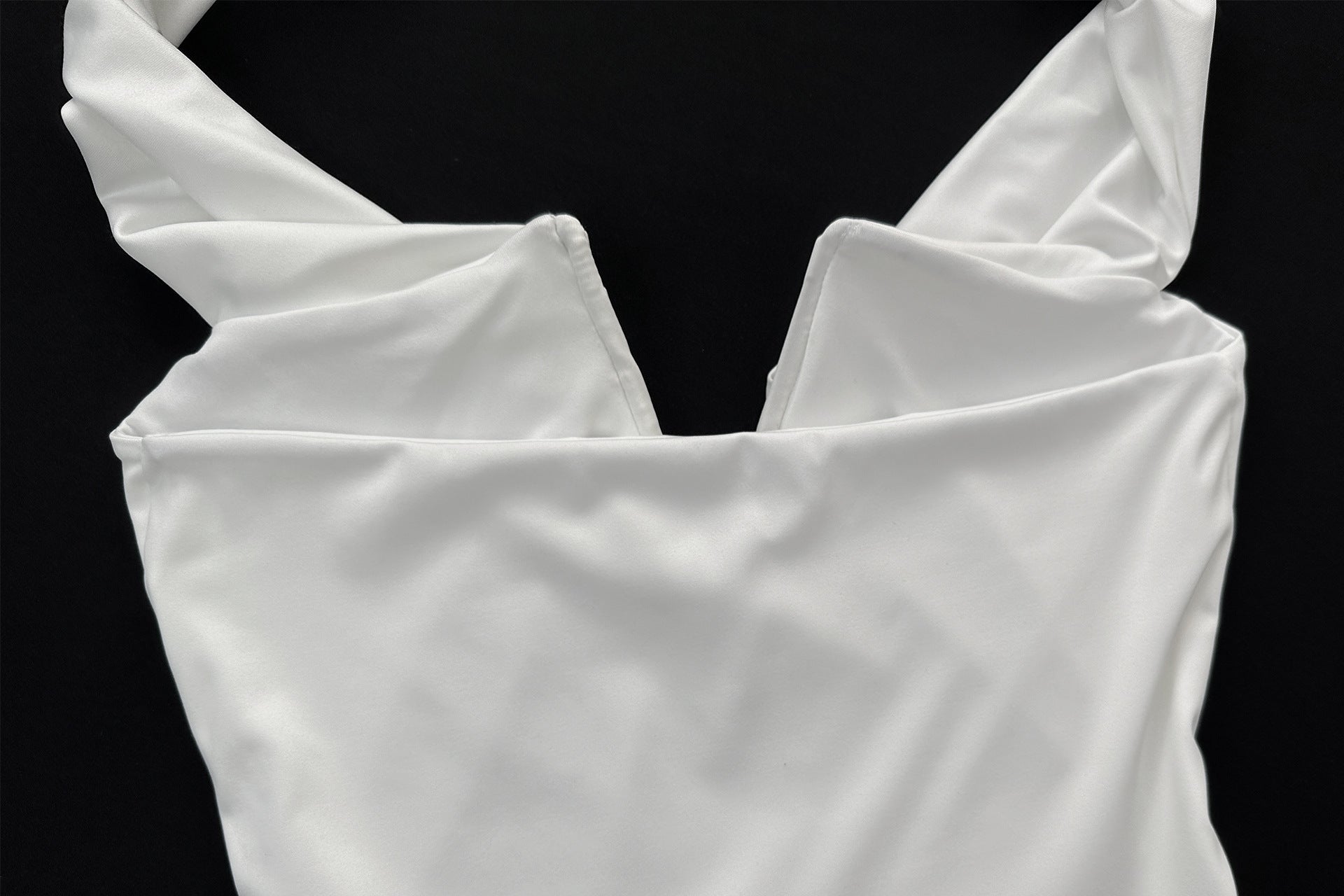 Women Summer Off Shoulder V Neck Pleated Raglan Sleeve Sexy Backless Dress 9