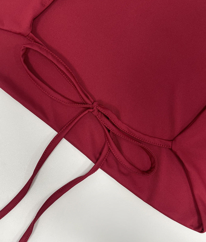 Women Sexy Halter Neck Backless Top and Shorts Two-Piece Set 19