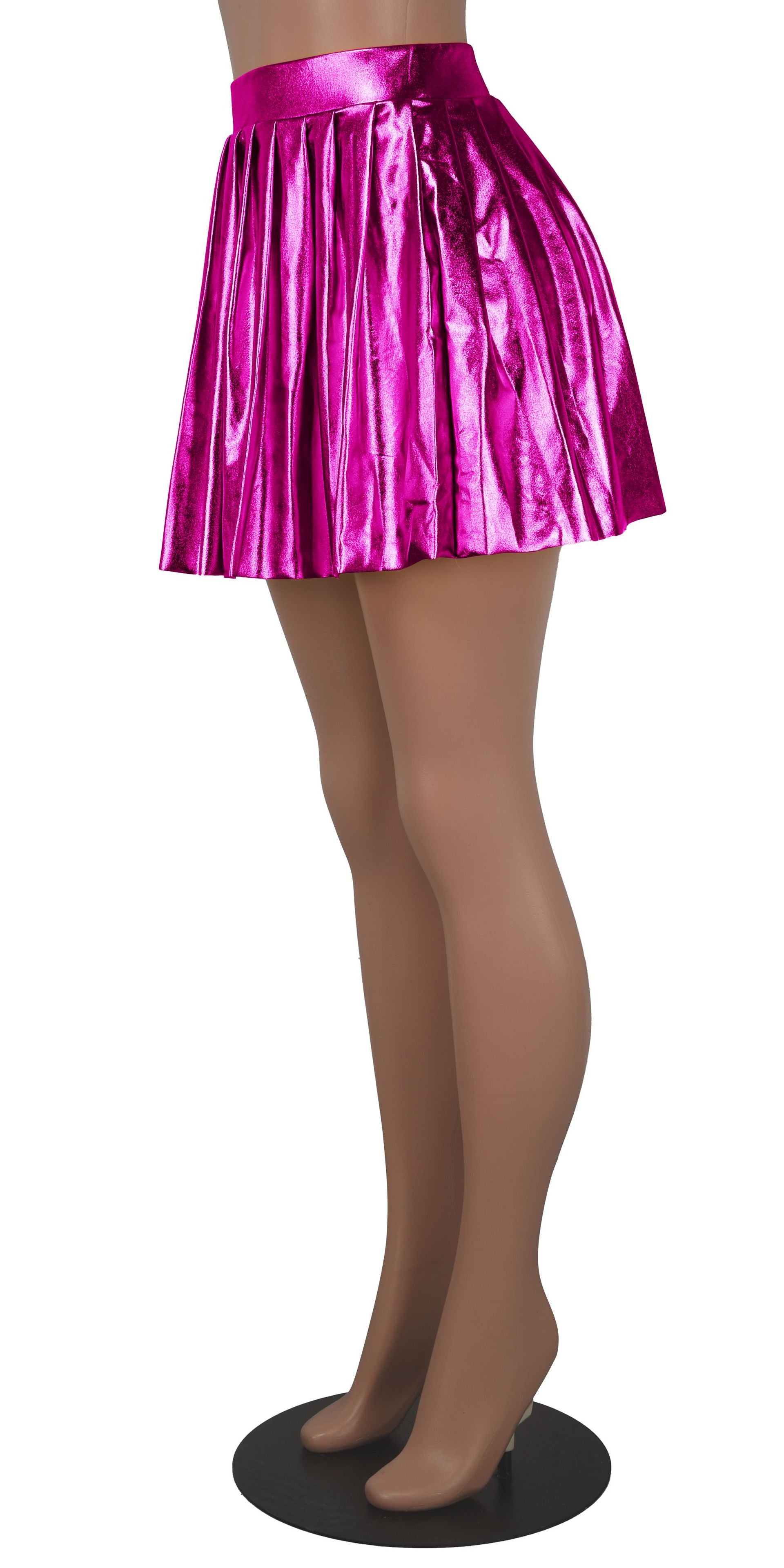 Women's Fashion Sexy Shiny Pleated Skirt For Women 31