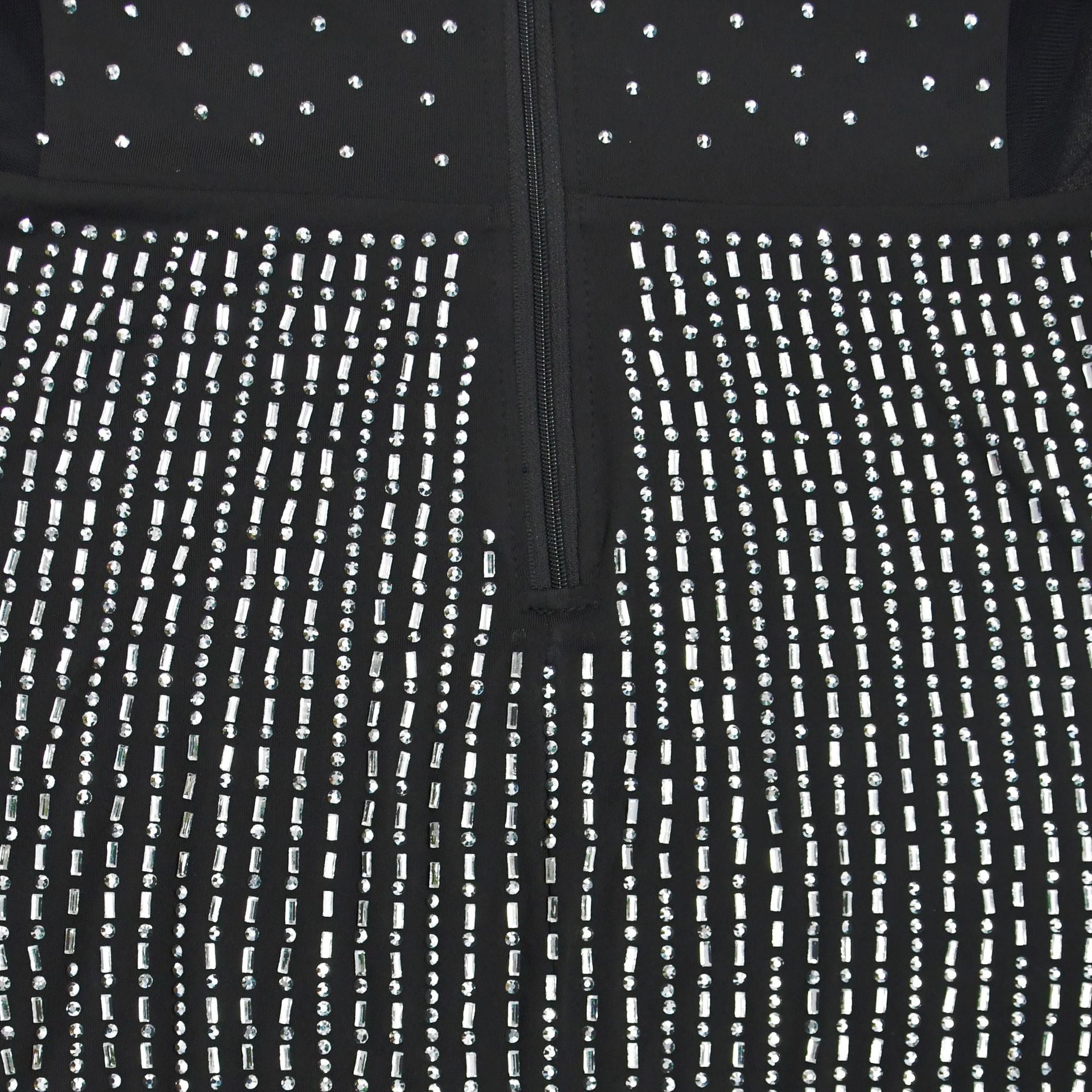 Women's Fashion Mesh Beaded Sleeveless Slip Dress（customized,MOQ 6pcs/size/color,process time 7-10 days） 19