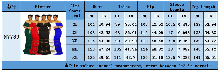 Sexy See-Through Fashion V Neck Short Flare Sleeves Plus Size Maxi Dress 18