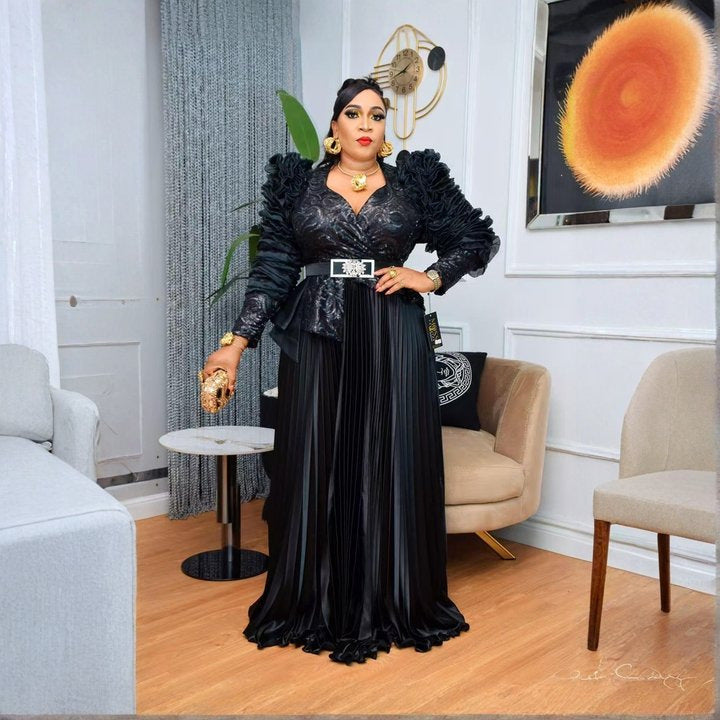 Plus Size Women Beaded Sequin Formal Party Dress 4