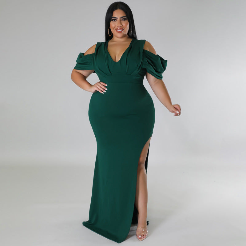 Plus Size Women's Hi-Cut Dress 13