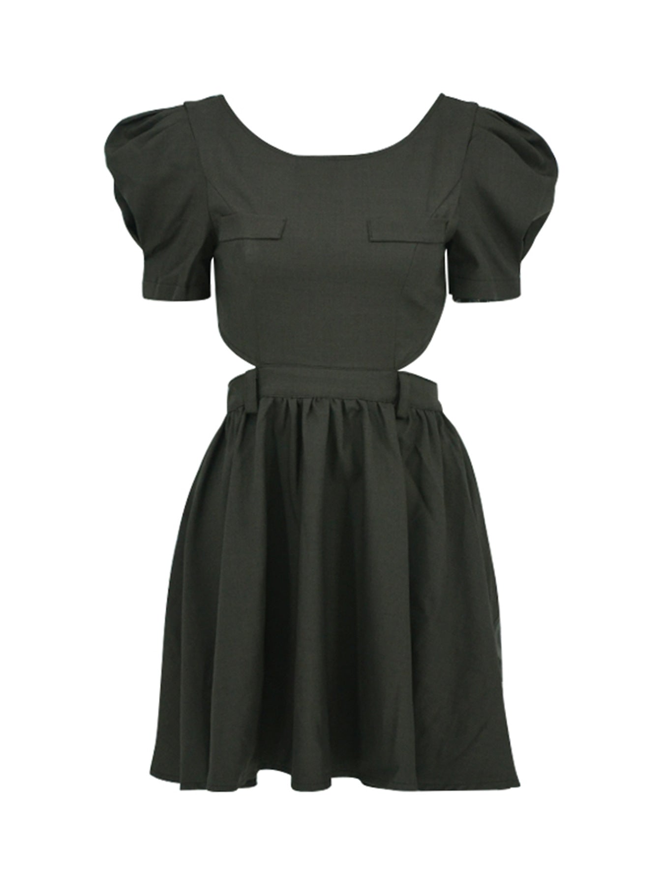 Summer Short Sleeve Hollow Slim Open Waist Slim Fit Dress 11