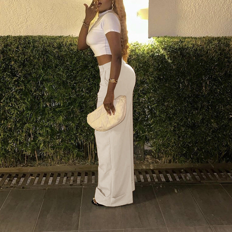 Autumn Casual Pants Wide-Leg Fashion Trousers 5