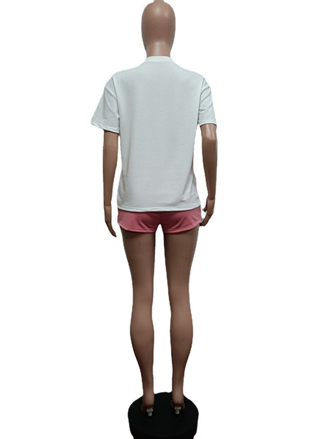 Summer Style Casual Printed Sports Two Piece Shorts Set 22