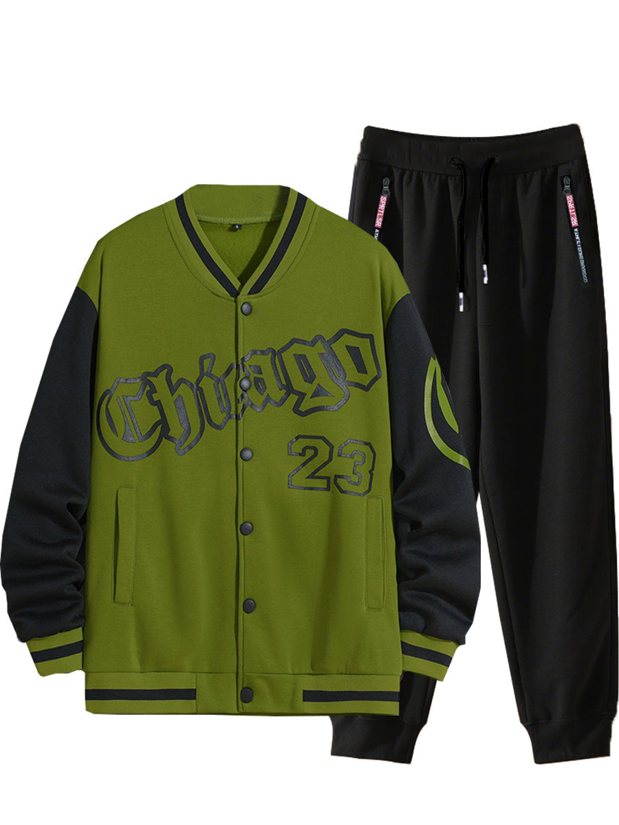 Men's fall American casual baseball jacket 21