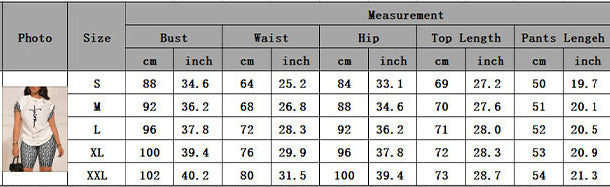Women's Fall Winter Letter Print Short Sleeve Top Shorts Set 13