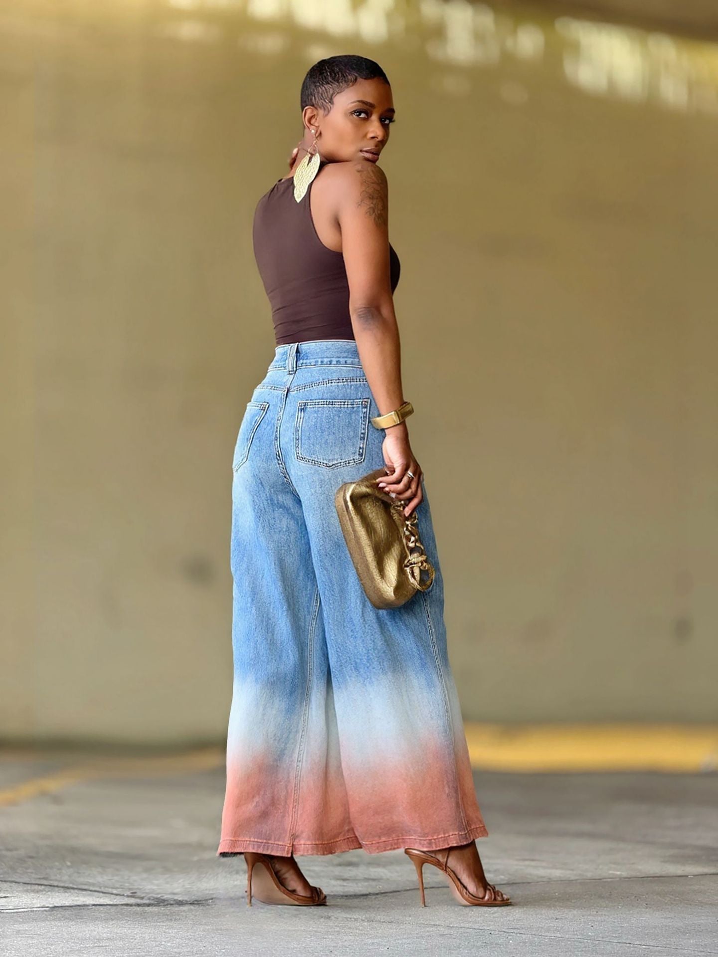 Women Ombre Denim Pant 5