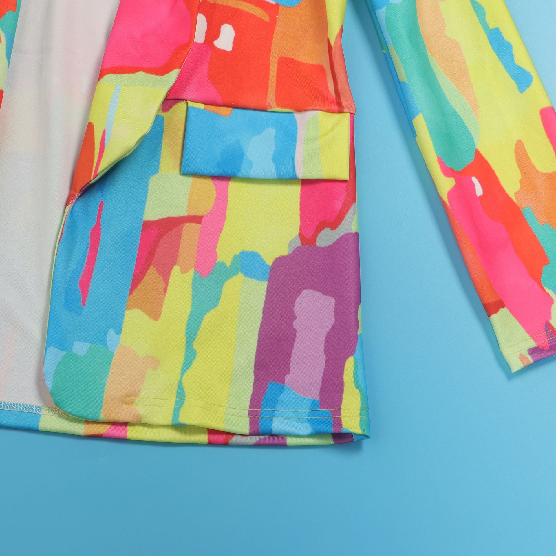 Casual Fashion Multi-Color Print Fashion Blazer Top 48