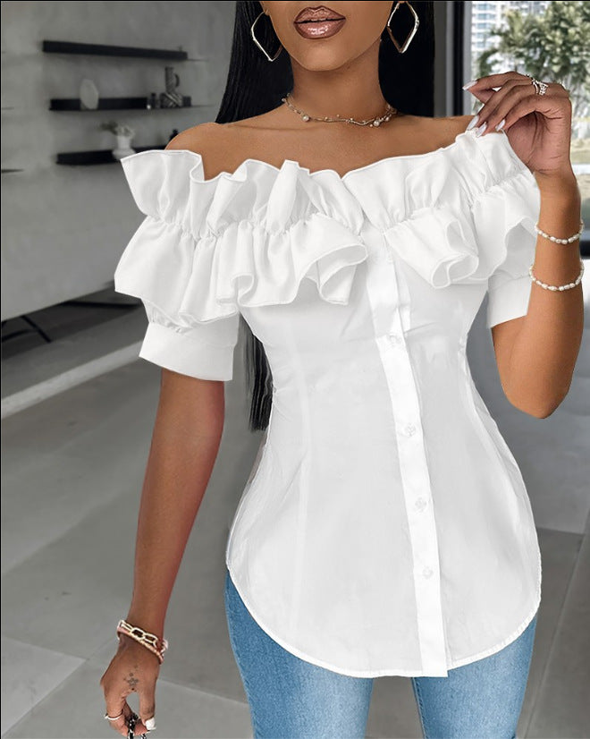 Women Cardigan Off Shoulder Shirt 9