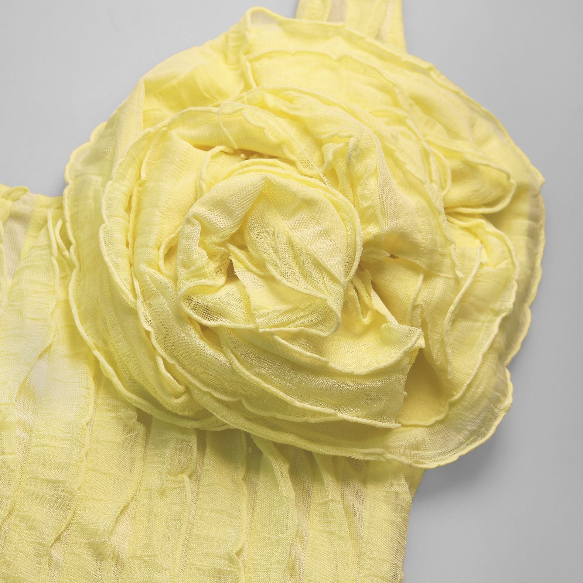 Spring Summer Women's Halter Neck Pleated Flower Dress 12