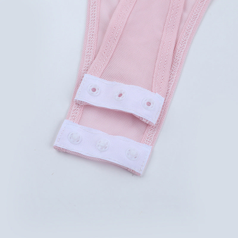 Women hollow mesh ribbon long-sleeved bodycon dress 19