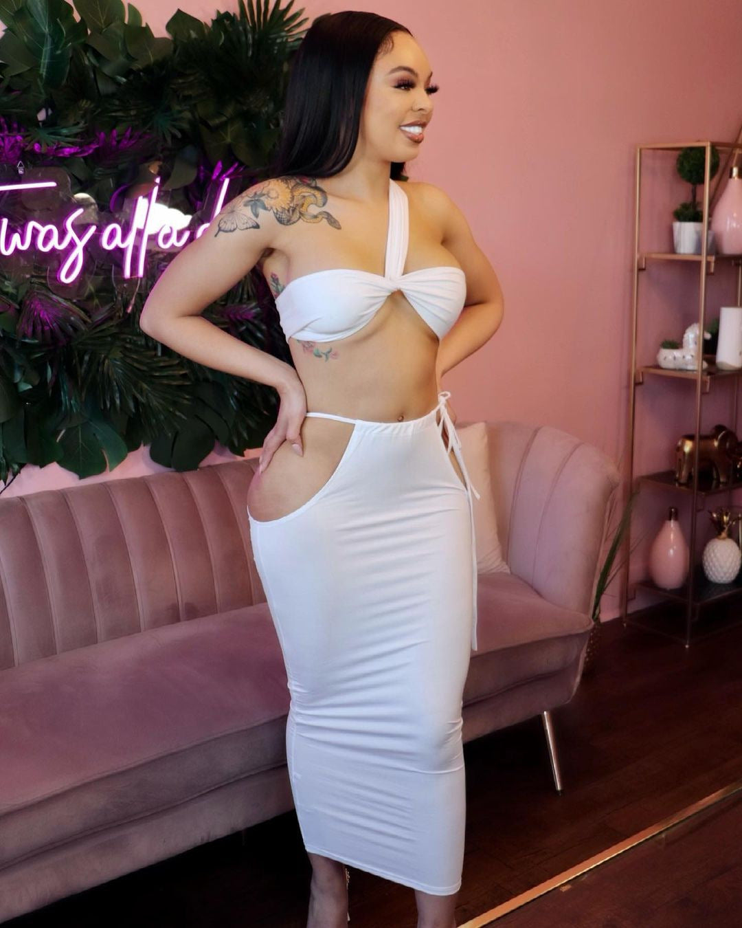 Women's sexy dress Lace-Up multi-wear nightclub dress 3