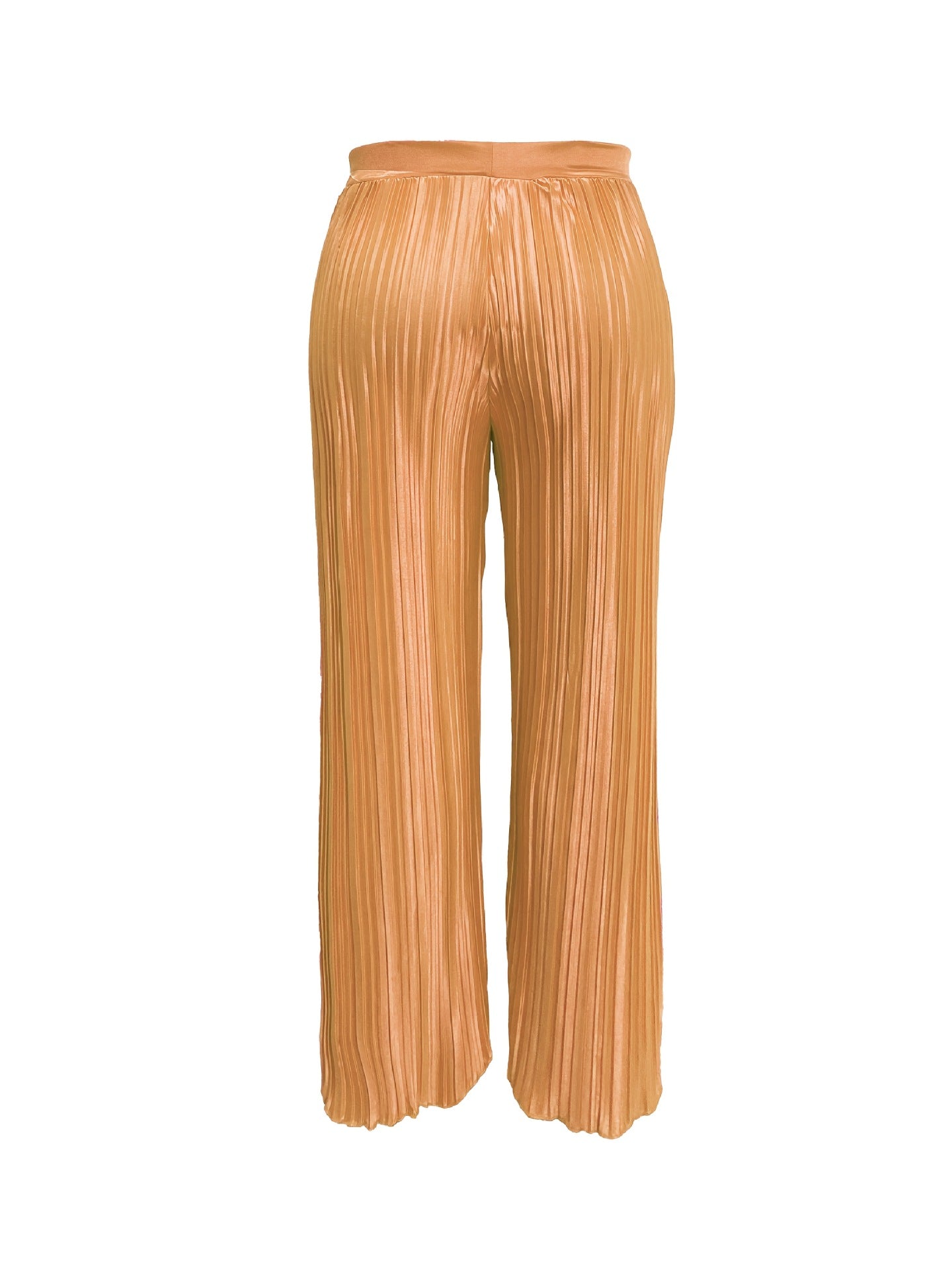 Plus Size Women Casual Career Pleated Pants 7