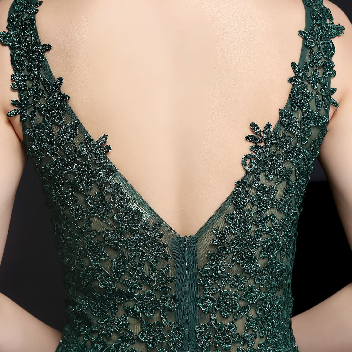 Elegant Lace Diamond Formal Party Dress Bride Long Mermaid Evening Dress 21