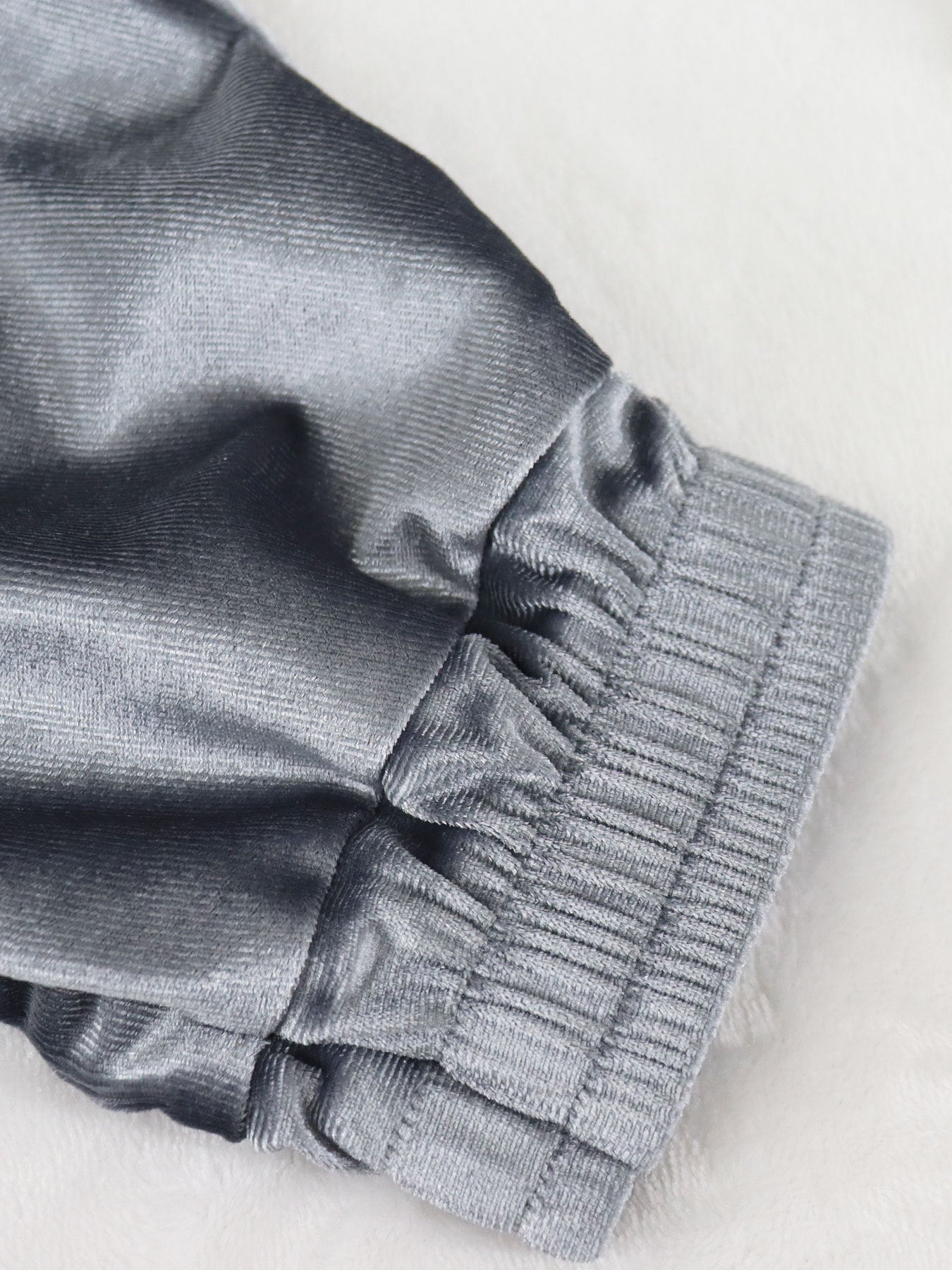 Women Long Sleeve Turndown Collar Zipper Top and Pants Two Piece Set 7