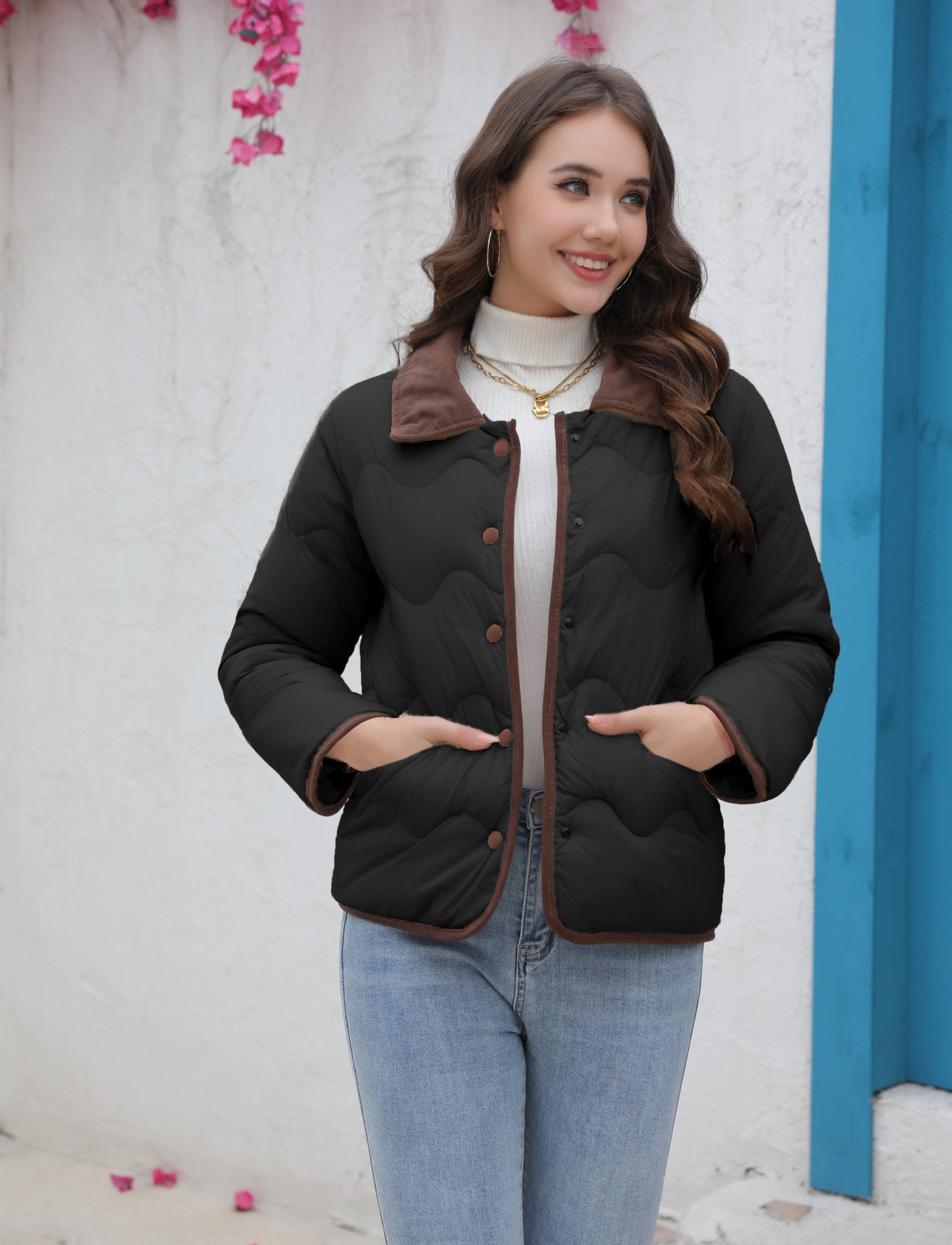 Cotton Padded Coat Spring And Autumn Fashion Women's Jacket 3