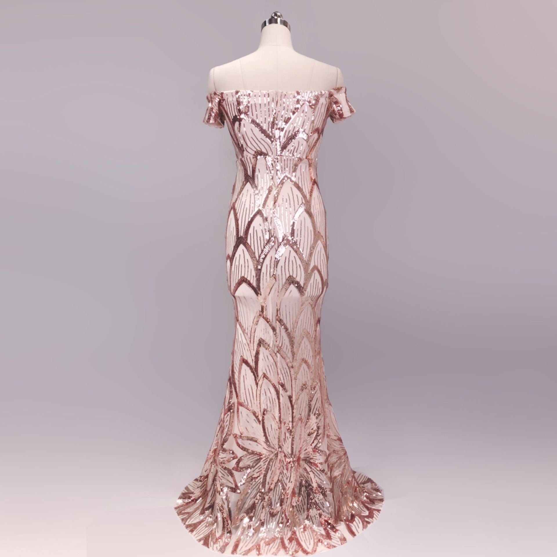 Sequins Sweetheart Mermaid Evening Dress 4