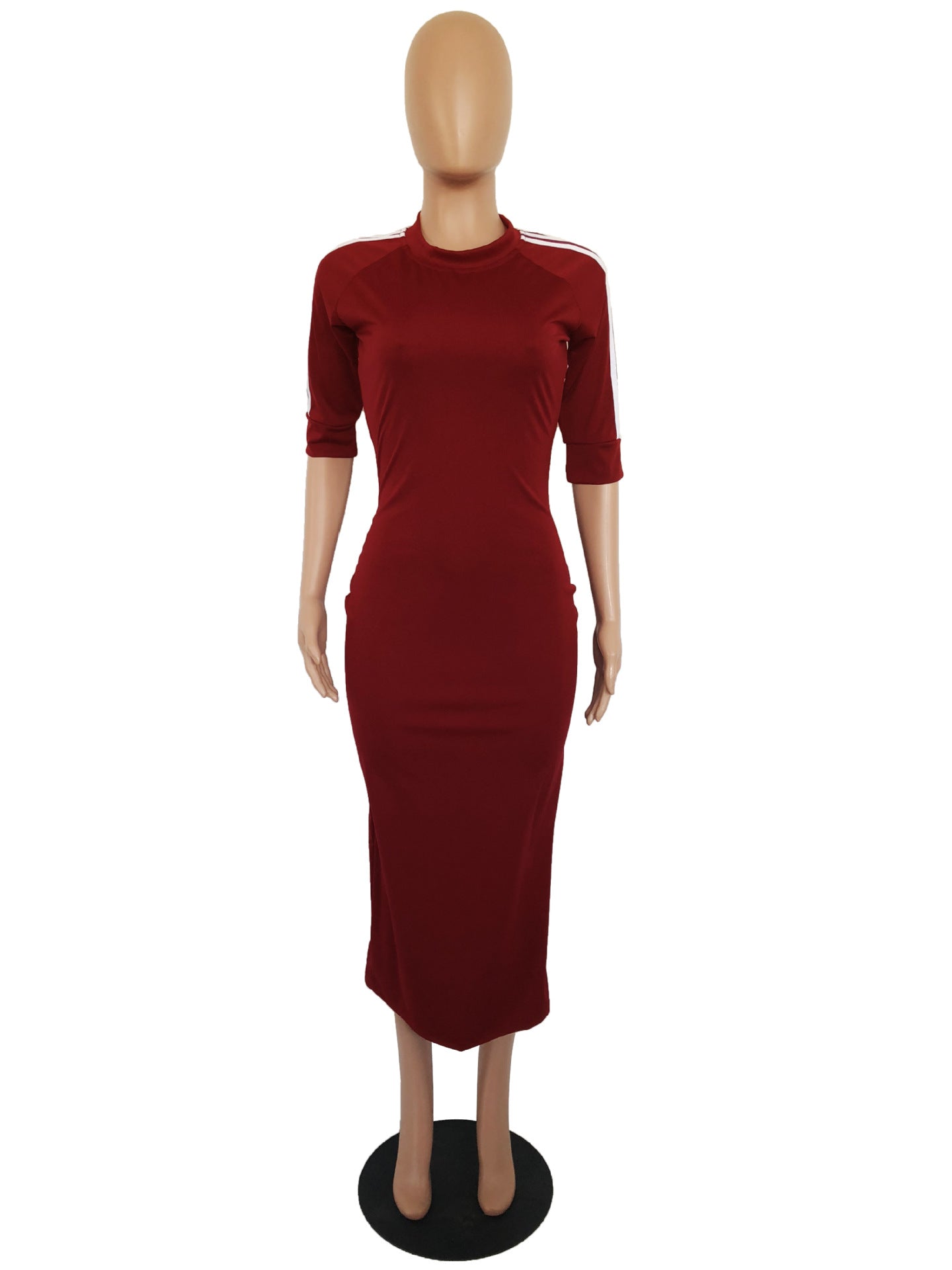 Women white striped dress 17