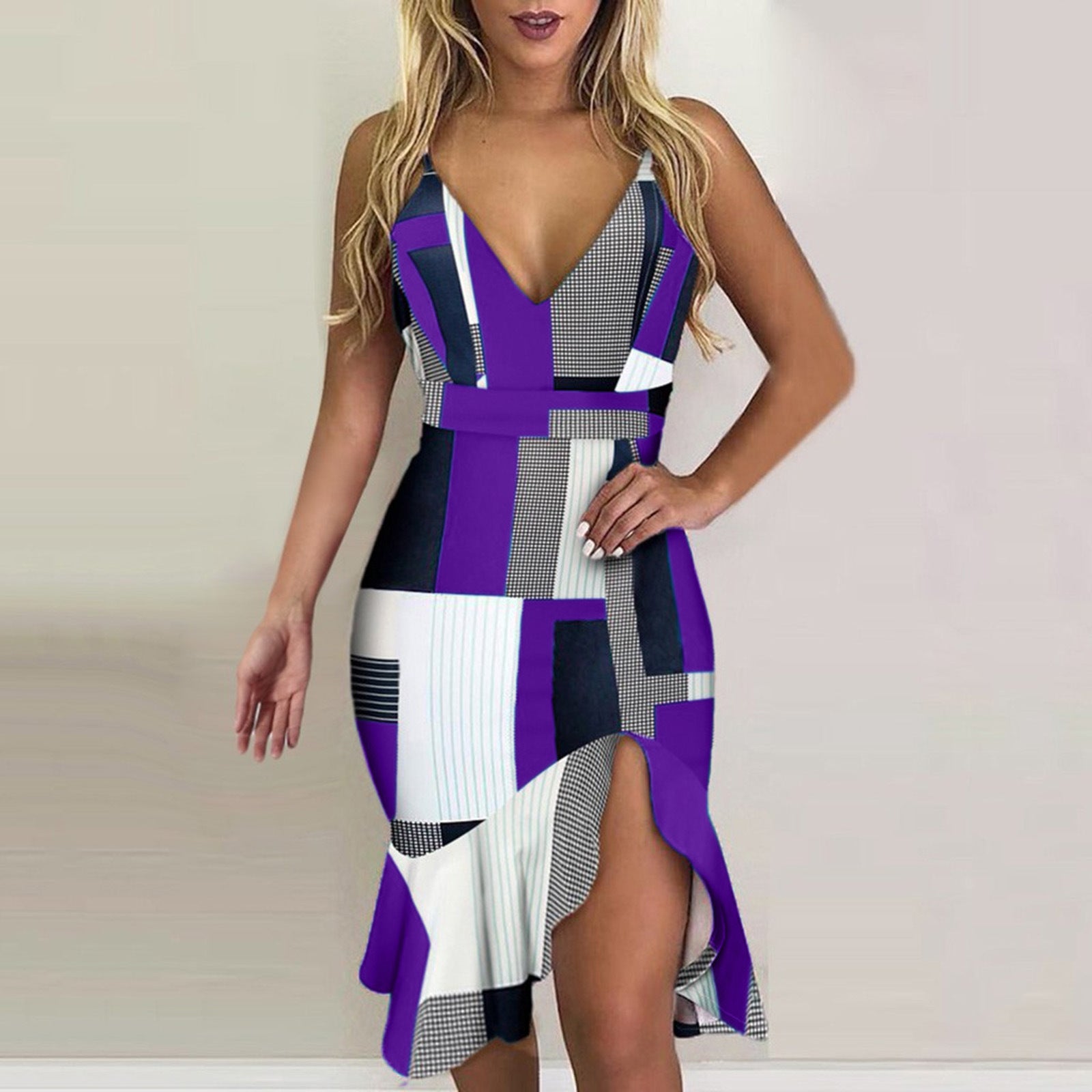 women's suspender irregular skirt dress 5