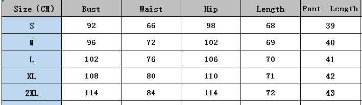 Women Sleeveless Vest Shorts Two-piece Set 14