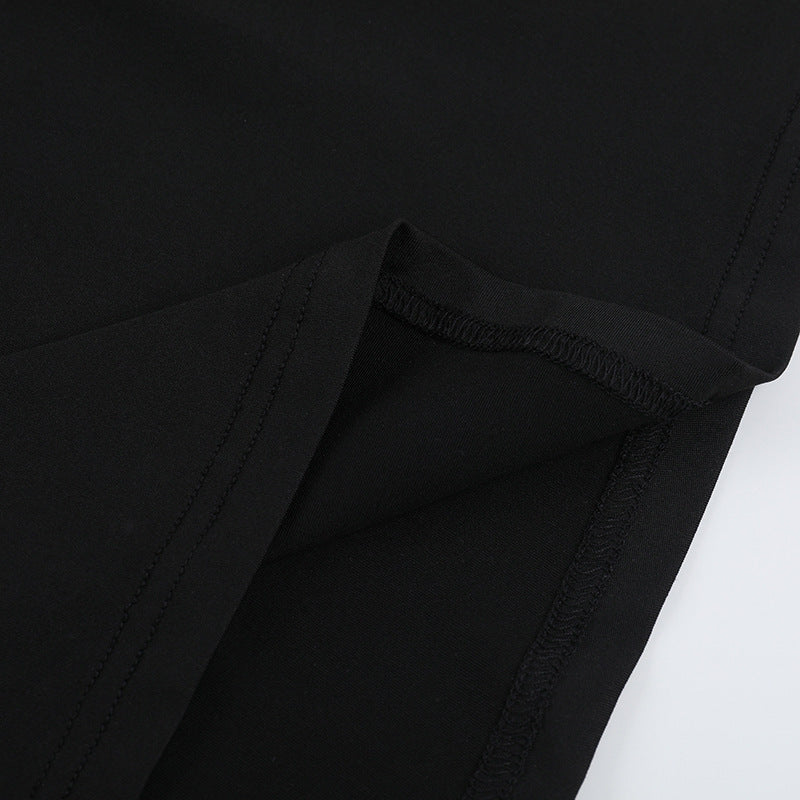 Chic Off-Shoulder Slit Dress Spring Slim Long Dress for Women 17