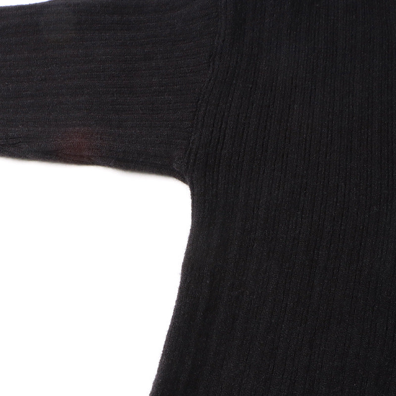 Women Autumn Trend Irregular Off Shoulder Loose Casual Knitting Shirt Long Sleeve Sweater 21