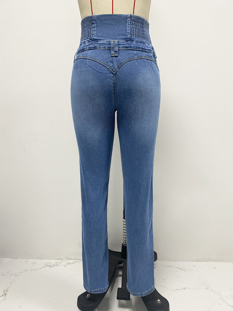 Women Stretchy Denim Pants 9