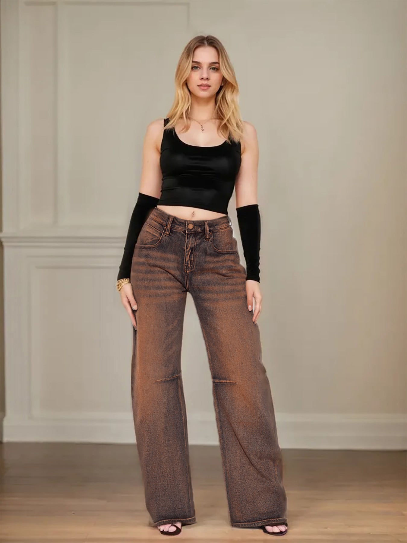 Women Stretchy Denim Pants 4