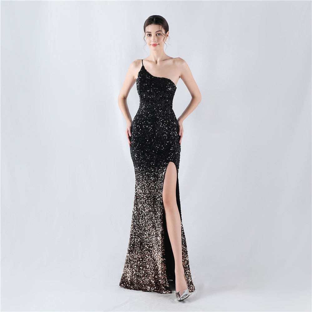 Plus Size Women Sequin Formal Party Maxi Evening Dress 10