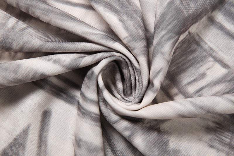 Women's Spring Fashion Chic Slim Sexy Slash Shoulder Print Bodycon Dress 14