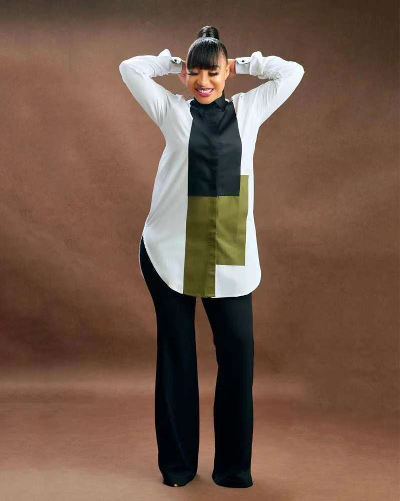 Women Autumn Casual Print Long-Sleeve Shirt