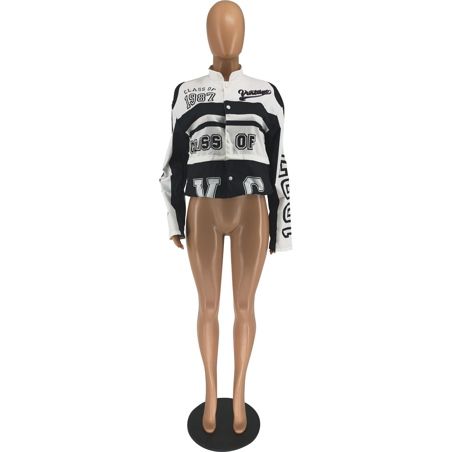 Women's Autumn And Winter Printed Sports Long Sleeve Two-Piece Skirt Set 17