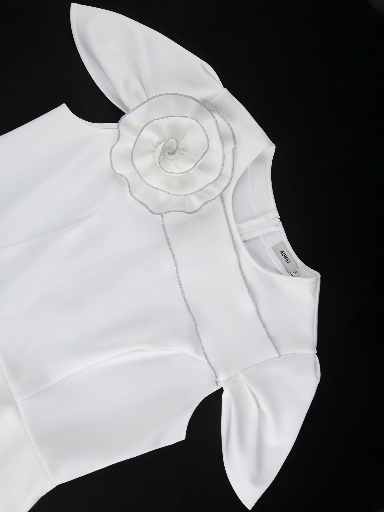 Floral Ruffled Formal Bodycon Party Dress 6