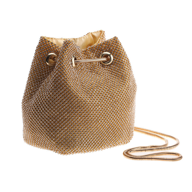 Diamond Bucket Shoulder Multi-Function Portable Evening Bag 13