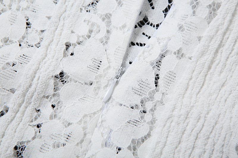 Women Off Shoulder Lace Long Sleeve Bodycon Dress 14