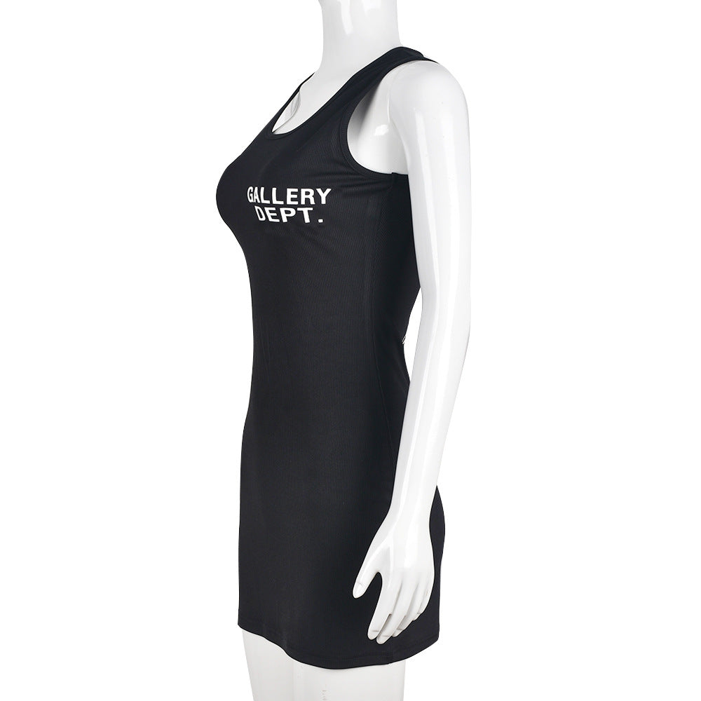 Women's Spring Printed U-Neck Slim Street Sexy Bodycon Dress 16