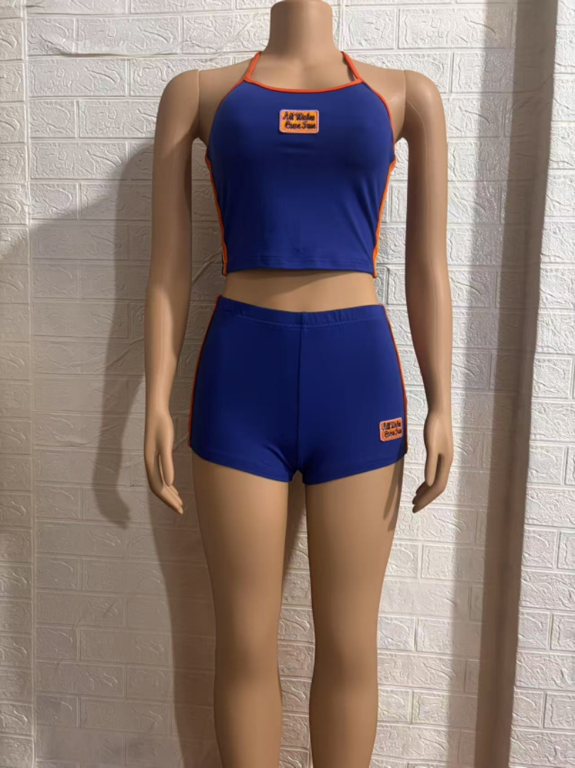 Women's Summer Sexy Sporty Two-Piece Shorts Set 5