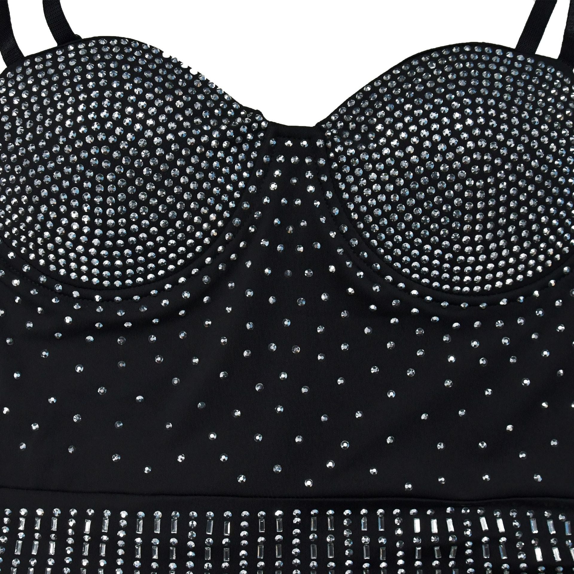 Women's Fashion Mesh Beaded Sleeveless Slip Dress（customized,MOQ 6pcs/size/color,process time 7-10 days） 20