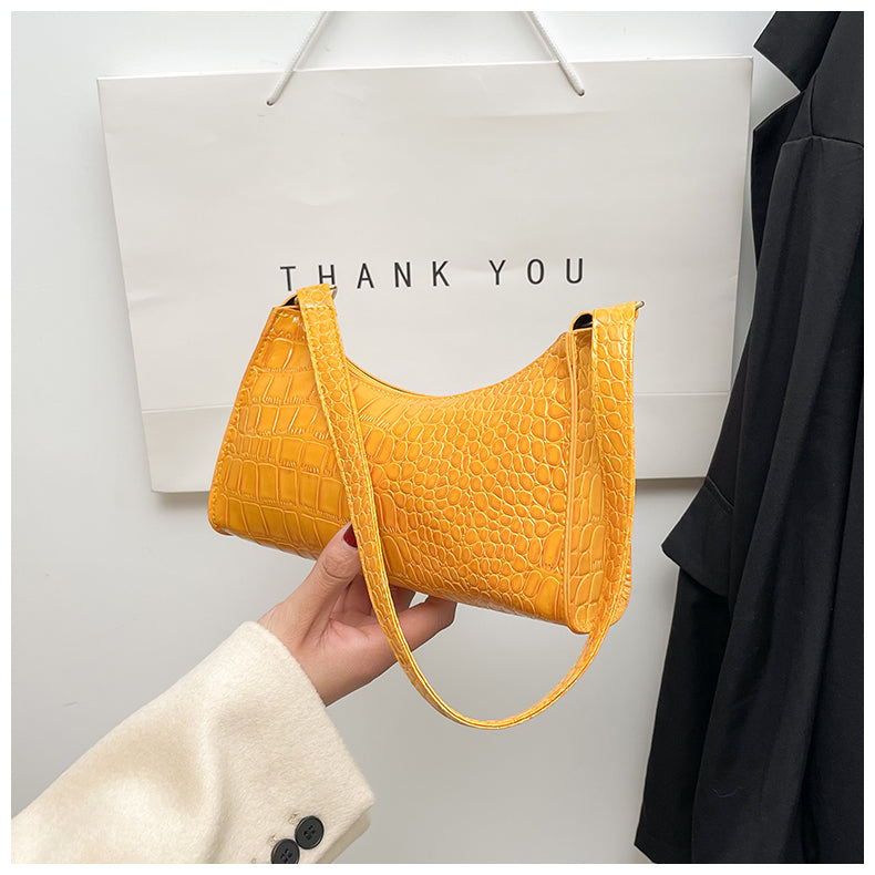 Handheld mini women's bag winter fashion shoulder bag Trendy gradient underarm baguette bag 42